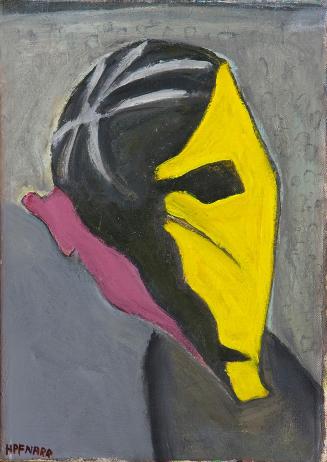 Kurt Hüpfner, Radrennfahrer, 1998, Acryl auf Leinwand, 42,3 × 30,5 cm, Privatbesitz, Wien