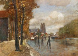 Tina Blau, Dordrecht, 1906, Öl auf Leinwand, 74 × 101 cm, Privatbesitz, Courtesy Dorotheum Wien