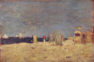 Tina Blau, Westerland, Sylt, 1904, Öl auf Holz, 17 × 26 cm, Privatbesitz, New York