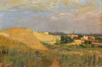 Tina Blau, Blick auf Wien von der Türkenschanze, 1911, Öl auf Karton, 32 × 45,5 cm, Wien Museum ...