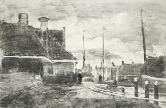 Tina Blau, Franeker, 1908, Öl, 18 × 27 cm, unbekannter Verbleib