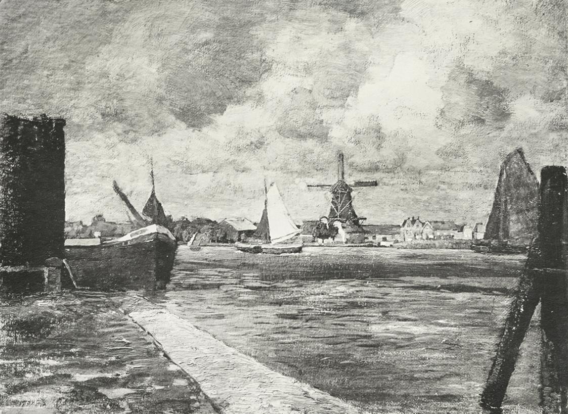 Tina Blau, Dordrecht, 1905, Öl, unbekannter Verbleib