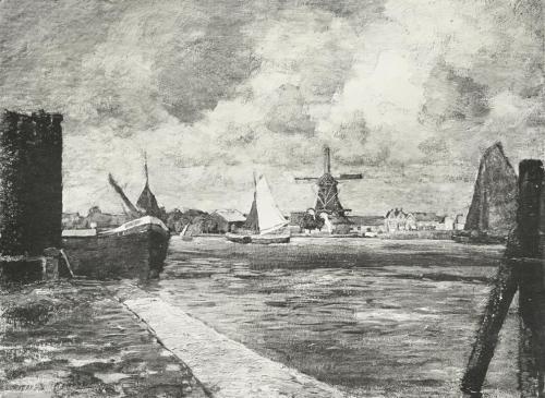 Tina Blau, Dordrecht, 1905, Öl, unbekannter Verbleib