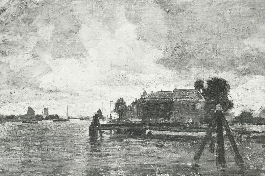 Tina Blau, Dordrecht, 1908, Öl, unbekannter Verbleib