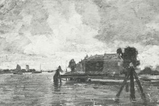 Tina Blau, Dordrecht, 1908, Öl, unbekannter Verbleib