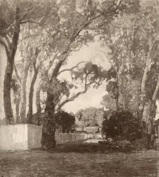 Tina Blau, Prater Krieau, 1916, Öl, unbekannter Verbleib