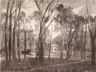 Tina Blau, Prater, 1915, Öl, unbekannter Verbleib