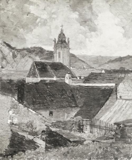 Tina Blau, Dürnstein, 1910, Öl, unbekannter Verbleib