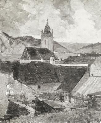 Tina Blau, Dürnstein, 1910, Öl, unbekannter Verbleib