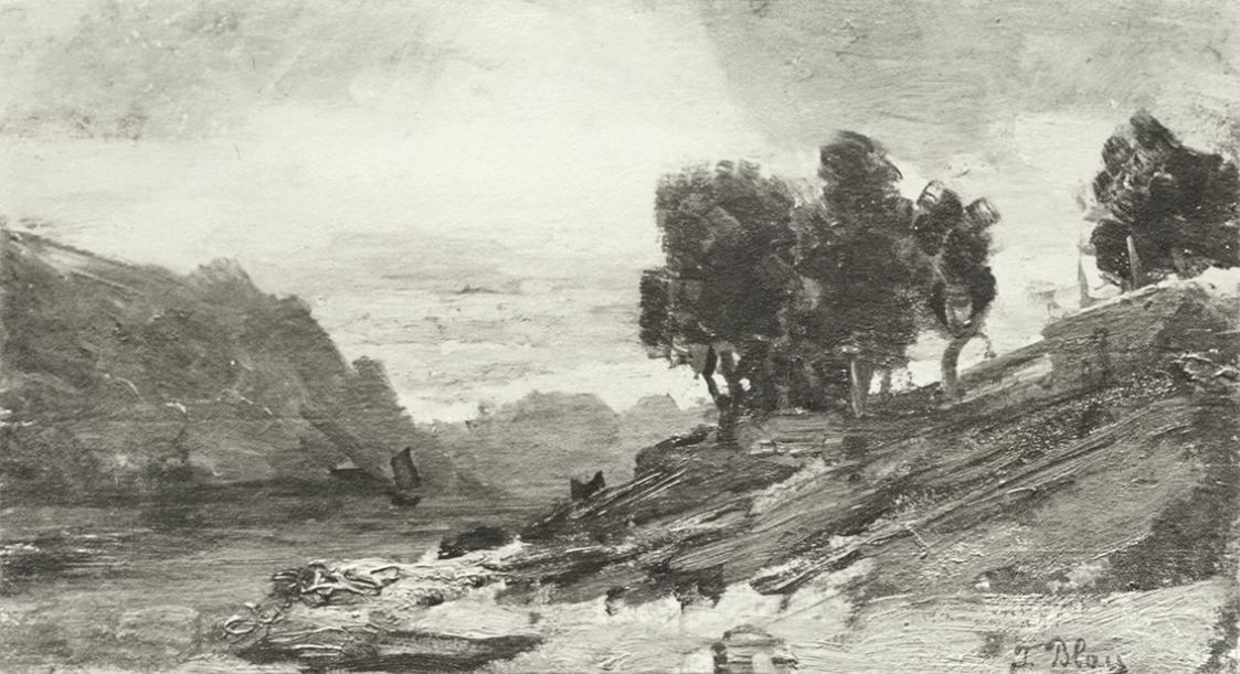Tina Blau, Am Gardasee, 1902, Öl, unbekannter Verbleib