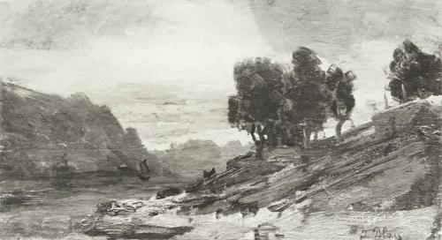 Tina Blau, Am Gardasee, 1902, Öl, unbekannter Verbleib
