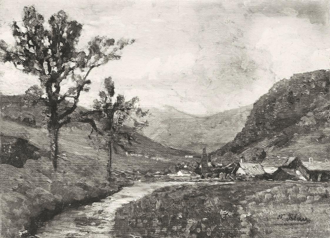 Tina Blau, Oetz, 1901, Öl, unbekannter Verbleib