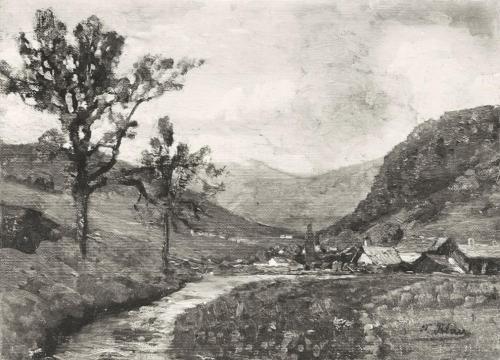 Tina Blau, Oetz, 1901, Öl, unbekannter Verbleib