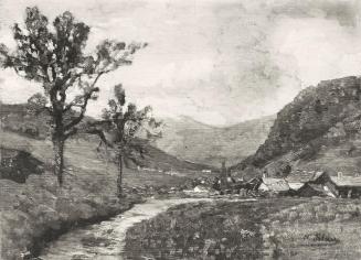 Tina Blau, Oetz, 1901, Öl, unbekannter Verbleib