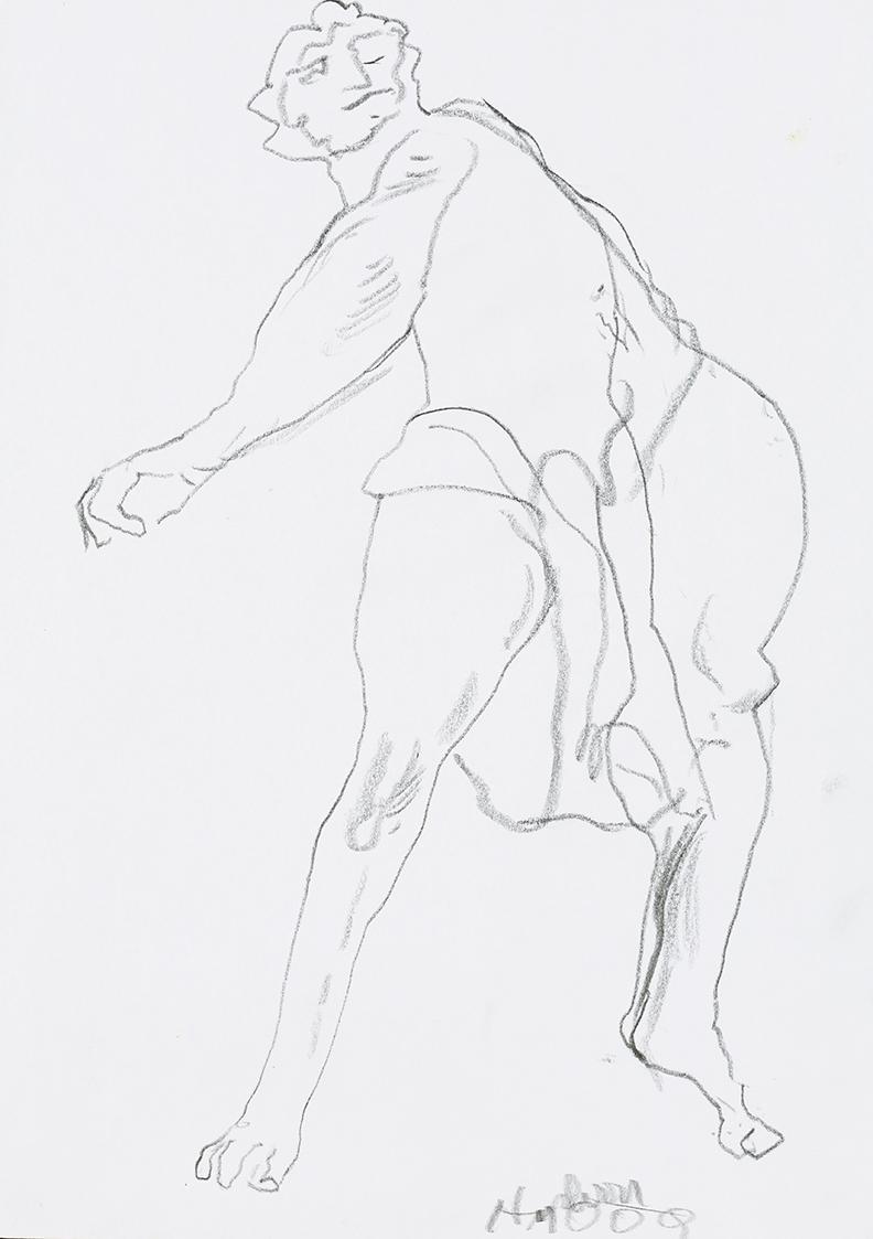 Kurt Hüpfner, Ohne Titel, 2009, Bleistift auf Papier, 29,7 × 21 cm, Privatbesitz, Wien, Inv.-Nr ...