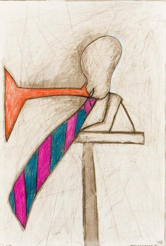 Kurt Hüpfner, A Mod, 1980, Pastell, Kreide und Buntstift auf Papier, 83 × 57,5 cm, Privatbesitz ...