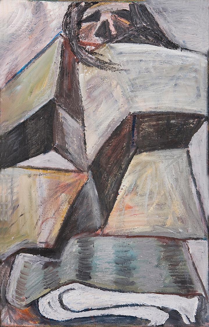 Kurt Hüpfner, Eisheiligentag, 2000, Acryl auf Leinwand, 55 × 35 cm, Privatbesitz, Wien