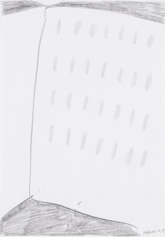 Kurt Hüpfner, Ohne Titel, 1991, Bleistift auf Papier, kaschiert auf Karton, 29,7 × 21 cm, Priva ...