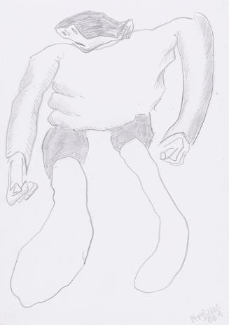 Kurt Hüpfner, Ohne Titel, 2009, Bleistift auf Papier, kaschiert auf Karton, 29,7 × 21 cm, Priva ...