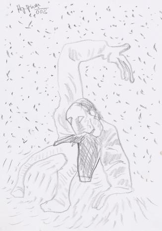 Kurt Hüpfner, Ohne Titel, 2008, Bleistift auf Papier, kaschiert auf Karton, 29,7 × 21 cm, Priva ...